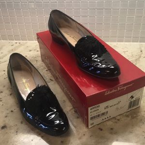 Salvatore Ferragamo Lame Nero in Black